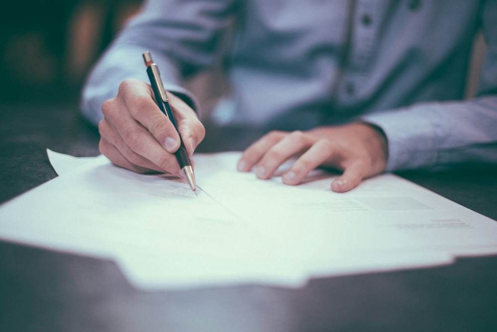 Signing a document